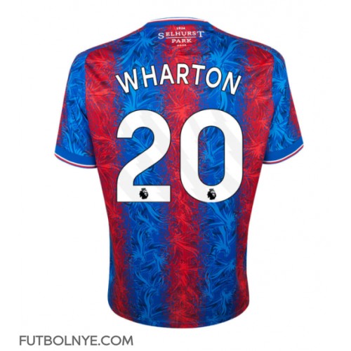 Camiseta Crystal Palace Adam Wharton #20 Primera Equipación 2024-25 manga corta